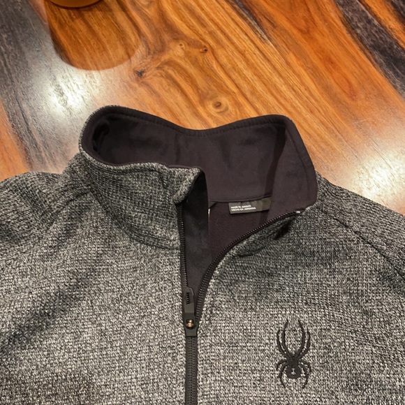 Spyder Sweater Charcoal &Black size L & L/S - Picture 11 of 11